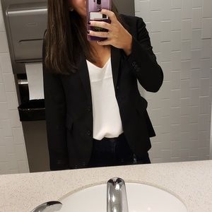 Black two button blazer